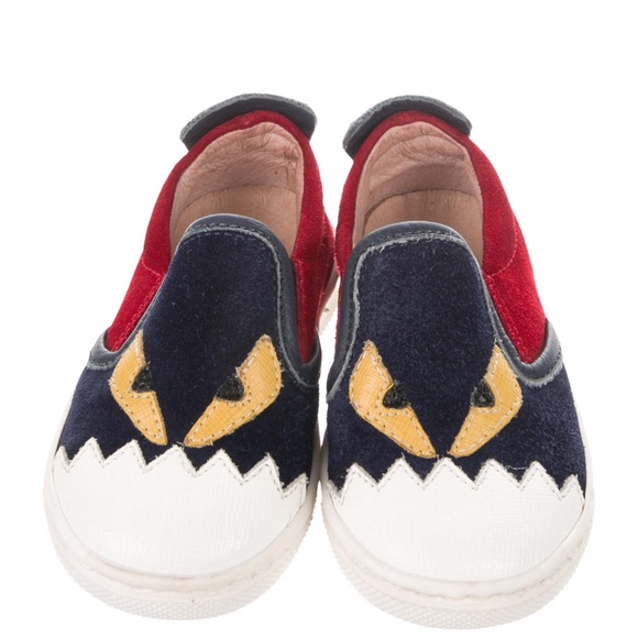 Authentic fendi velvet monster slip on(BABY BOY) - Picture 4 of 7